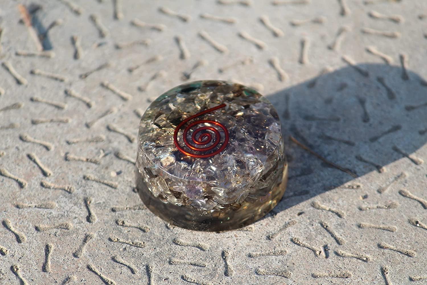 Jet International Jet Smokey Quartz Orgone Tower Buster Orgonite Piezo Electric EMF Protection Generator Frequency Ions Tested Cloud