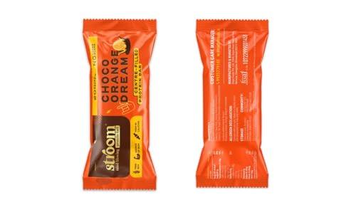 STROOM STROOM Asia\'s First Centre Filled Protein Bars | 20g Protein (5 Bars, 63 Grams Each) | Choco Orange Dream | Protein Bars for Muscle Growth & Repair | Fibre Rich | No Added Sugar