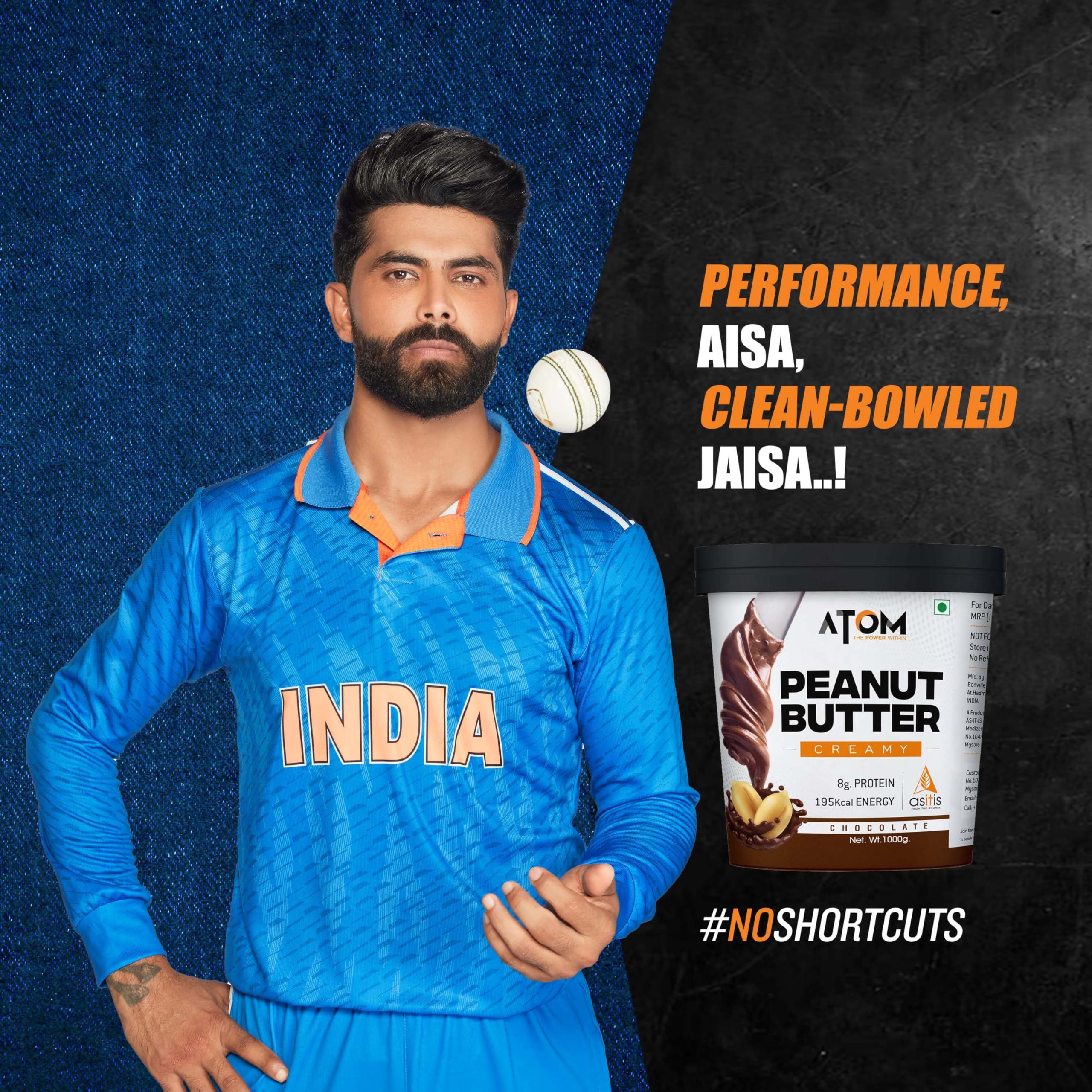 Asitis Nutrition Asitis Nutrition ATOM Chocolate Peanut Butter Creamy 1Kg | Gluten Free | Cholesterol Free