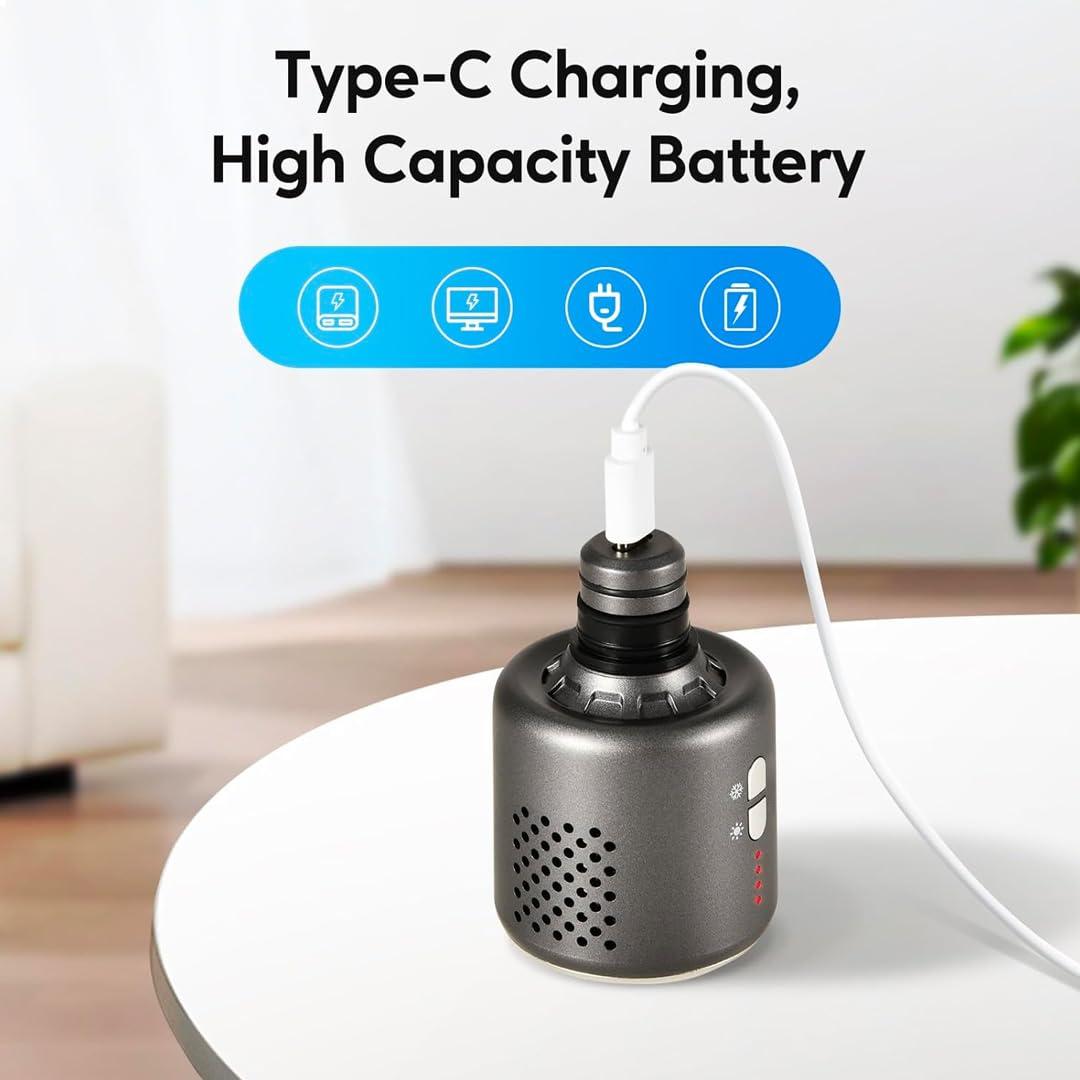 Flexnest Flexnest Massage Gun Head with Heat and Cool, Hot and Cold Massage Gun Head for Muscle Pain Relief Deep Tissue Muscle Massage Gun Accessories Rechargeable Heated Massager Gun Head - Black