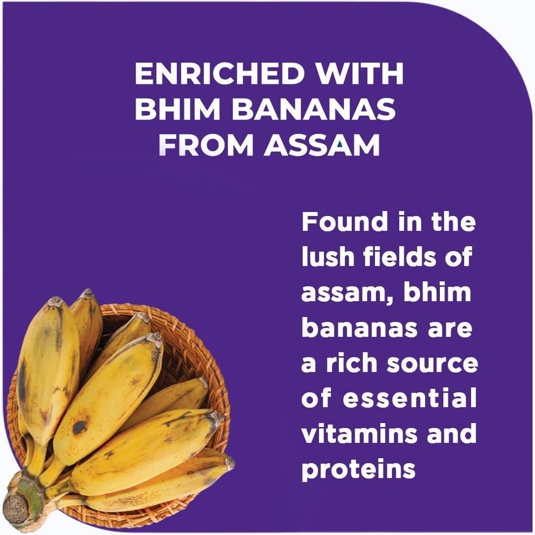 ProToGrow ProToGrow Fitbhim Chocolate Drink with Bhim Banana, Yummy Belgian Chocolate Flavour, 200grams, Pack of 1, Suitable for growing kids.