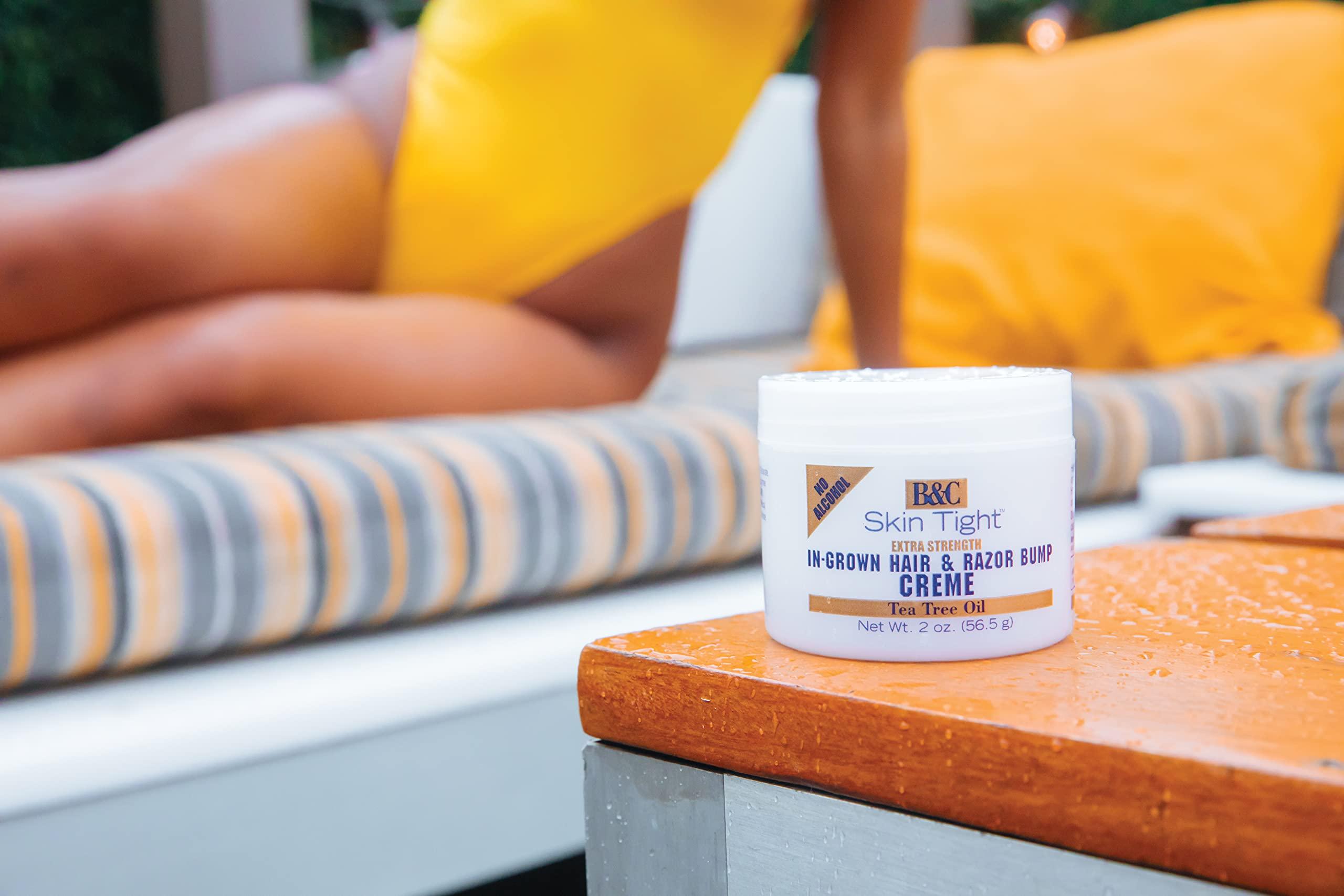 B&C Skin Tight B&C Skin Tight In-Grown Hair and Razor Bump Creme Extra Strength, 2 Ounce