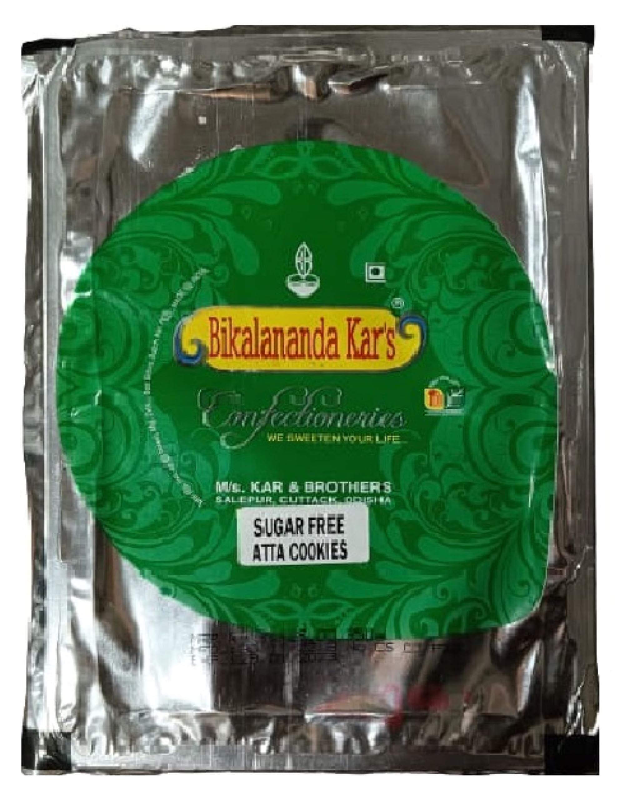 Bikalananda Kar\'s Bikalananda Kar\'s SUGARFREE ATTA COOKIES, BISCUIT | Premium Handmade Cookies - 350G (Pack of 1)