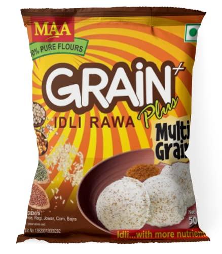 MAA MAA Premium Combo of Grain Plus Idly Rawa 1Kg & Rice Rawa 1Kg