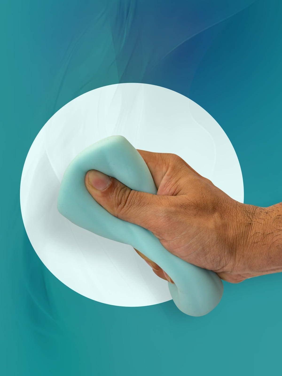 Secret Vibes Volcano Stress Relief & Relaxation Sleeve massager for men, Crafted from durable materials - Blue