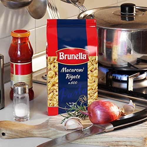 Brunella Brunella Macaroni Rigate Pasta, 500g, Pack of 3