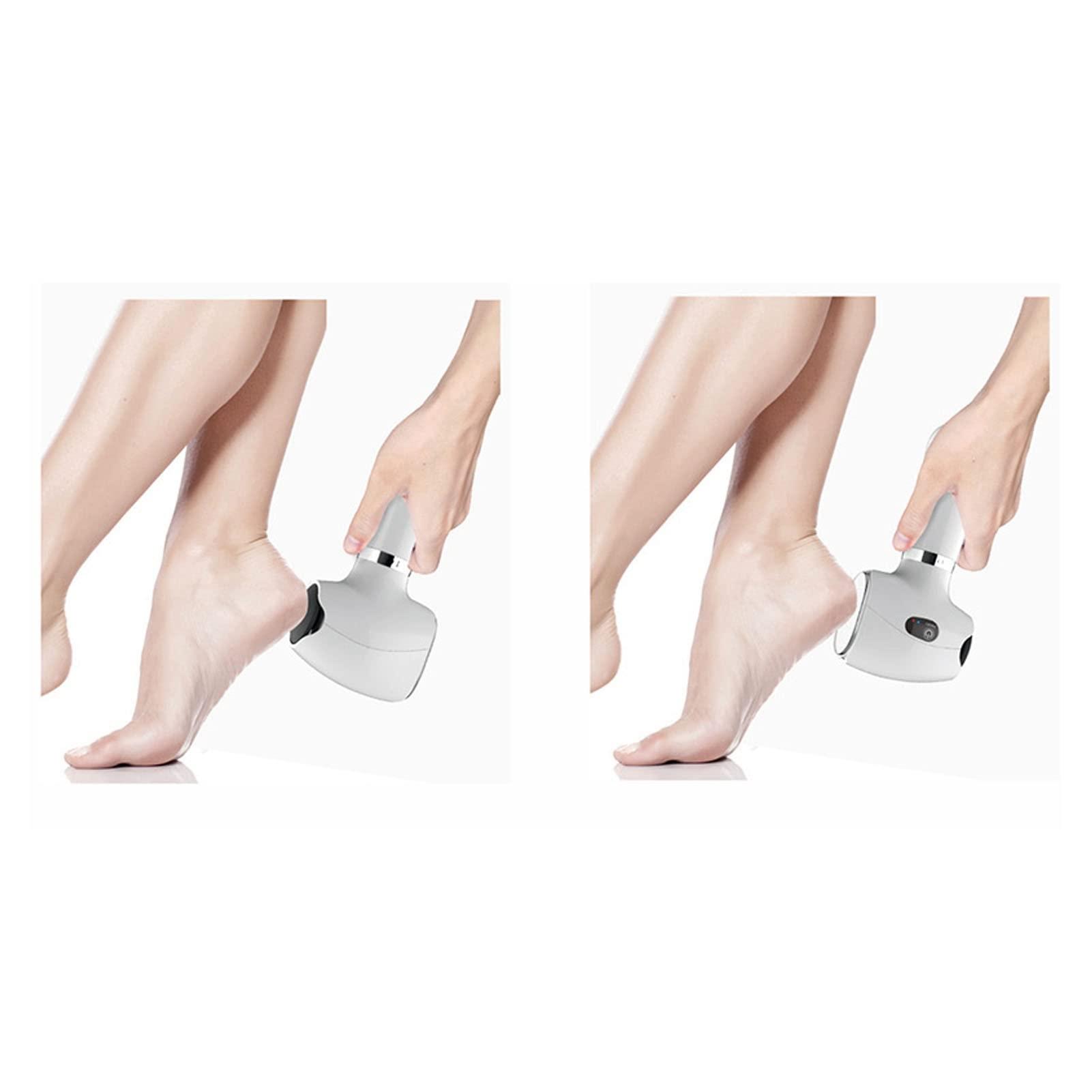 JAUQ Foot File Sander, Pedicure Foot Callus Remover Double Grinding for Men for Home Use (Cream)