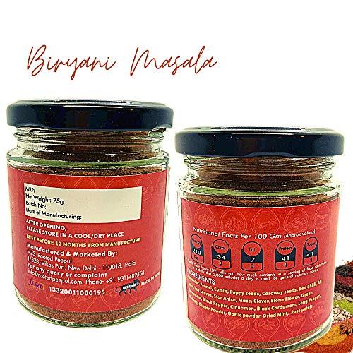 ROOTED PEEPUL Rooted Peepul Artisanal Biryani Masala, Chola Masala, Sambar Masala|less Chilli More Spice| (75g X 3)