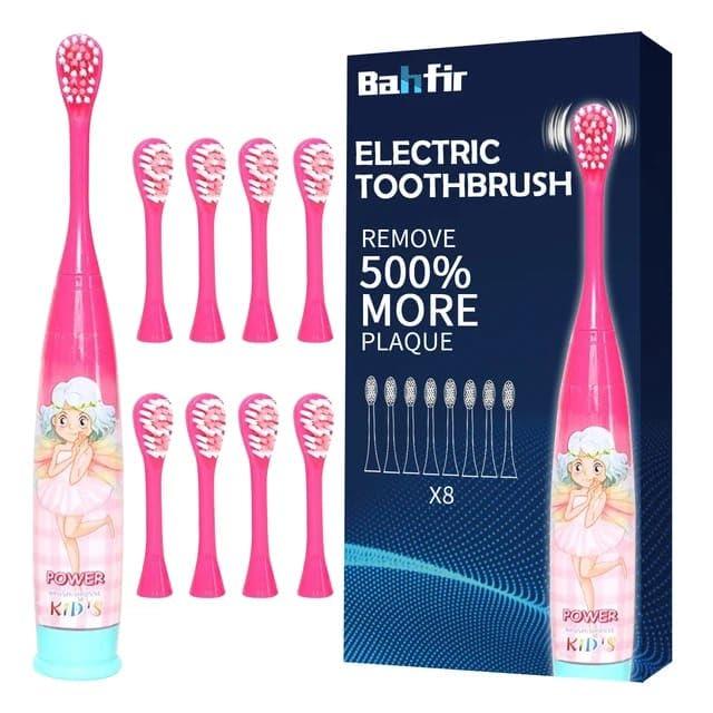 TERA 13 TERA 13 Girls Electric Toothbrushes (1 pcs) Cartoon Electric Toothbrush Extra Soft Electric Battery Powered Toothbrush for Girls, Electric Toothbrush for Kids