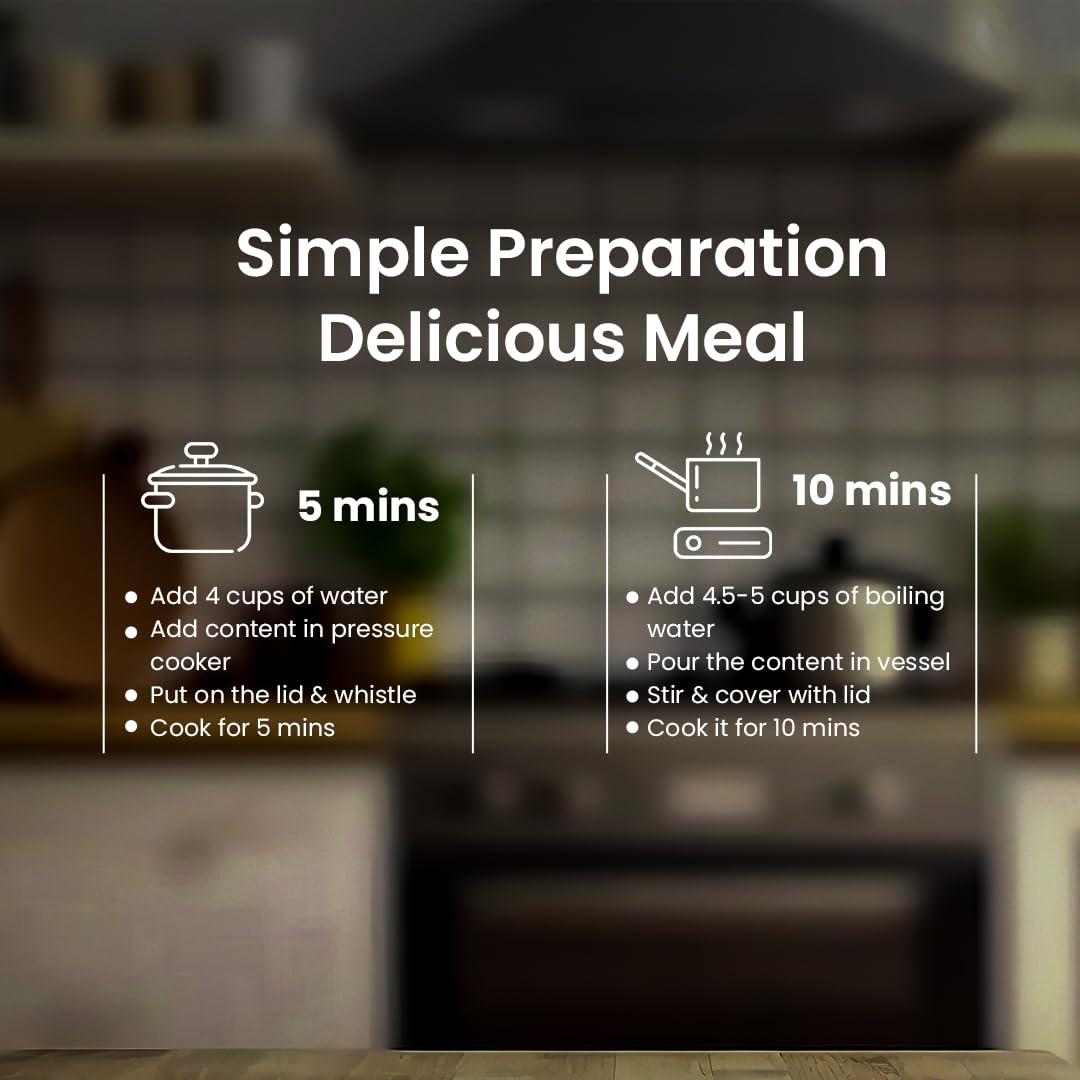 H Haritha Haritha Foods Millet Upma Mix, Ready to Cook | Gluten-Free, High Protein, Low Calorie Instant Upma Rava Mix, 400g (Pack of 2)