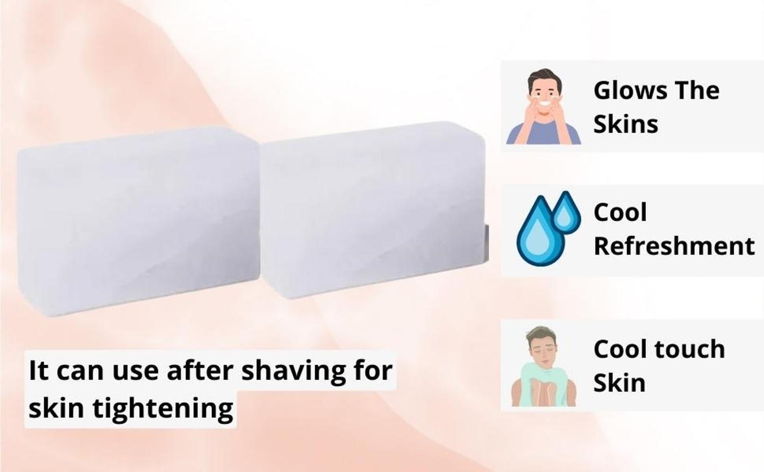 BVNM BVNM Natural Alum Whole Phitkari Piece (100 g x 2 Blocks) Primium Quality Alum for use after shaving Pack of 1