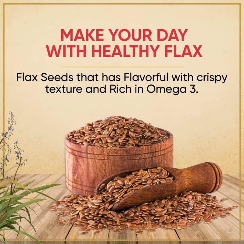 GANGAGREENS AND GRAINS GangaGreens and Grains Flax Seeds, Soft Crunchy Brown Seeds (200 Gram)