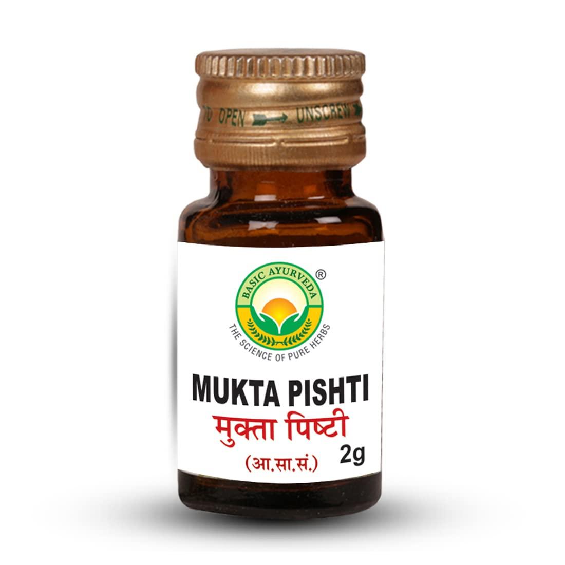 BASIC AYURVEDA BASIC AYURVEDA Mukta (Moti) Pishti 2 Gram Pack Of 7 |