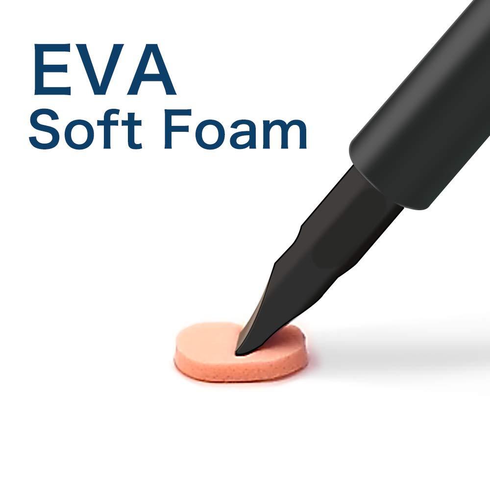 Festful Festful Eyeglass Nose Pads,20 Pairs of Soft Foam Nose Pads, Self-Adhesive Anti-Slip Soft Foam Glasses Nose Pads (Black/1.5mm)