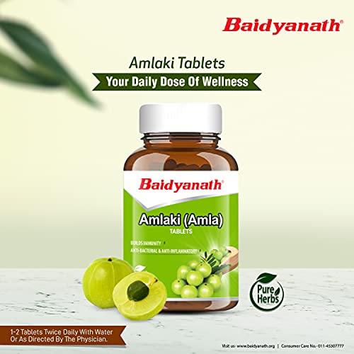 Baidyanath Baidyanath Amlaki (Amla) 60 Tablets (Pack of 2) - Natural Health Booster for Enhanced Hair, Skin, Digestive Health, Metabolism Support and Sugar Level Management