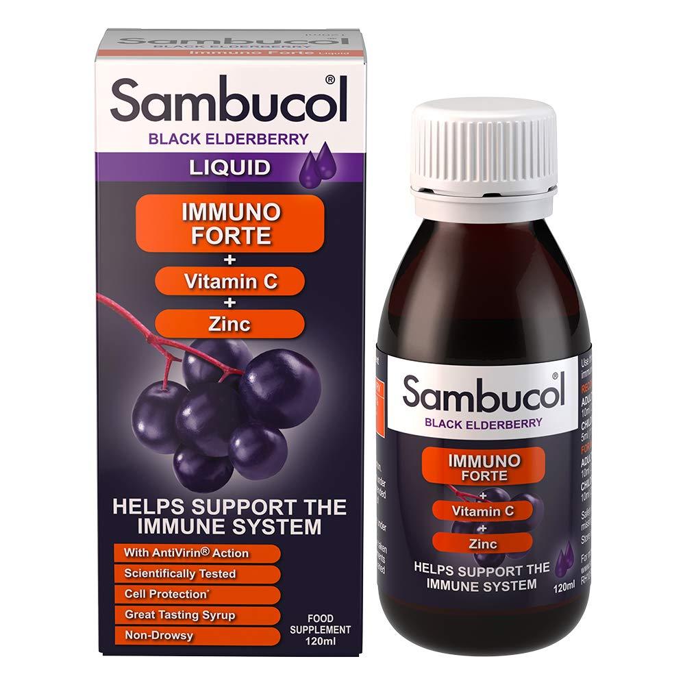 Sambucol Sambucol 120ml Immuno Forte Liquid by SAMBUCOL Black Elderberry Liqu