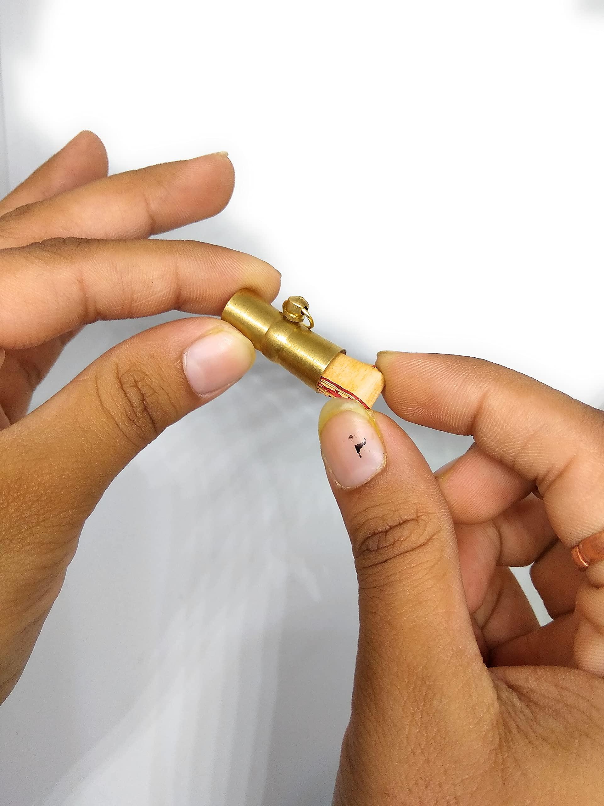 Ayurved Ashtadhatu Guru Grah Shanti Kavach Shanti Tabiz In Gold Plated With Bhojpatra