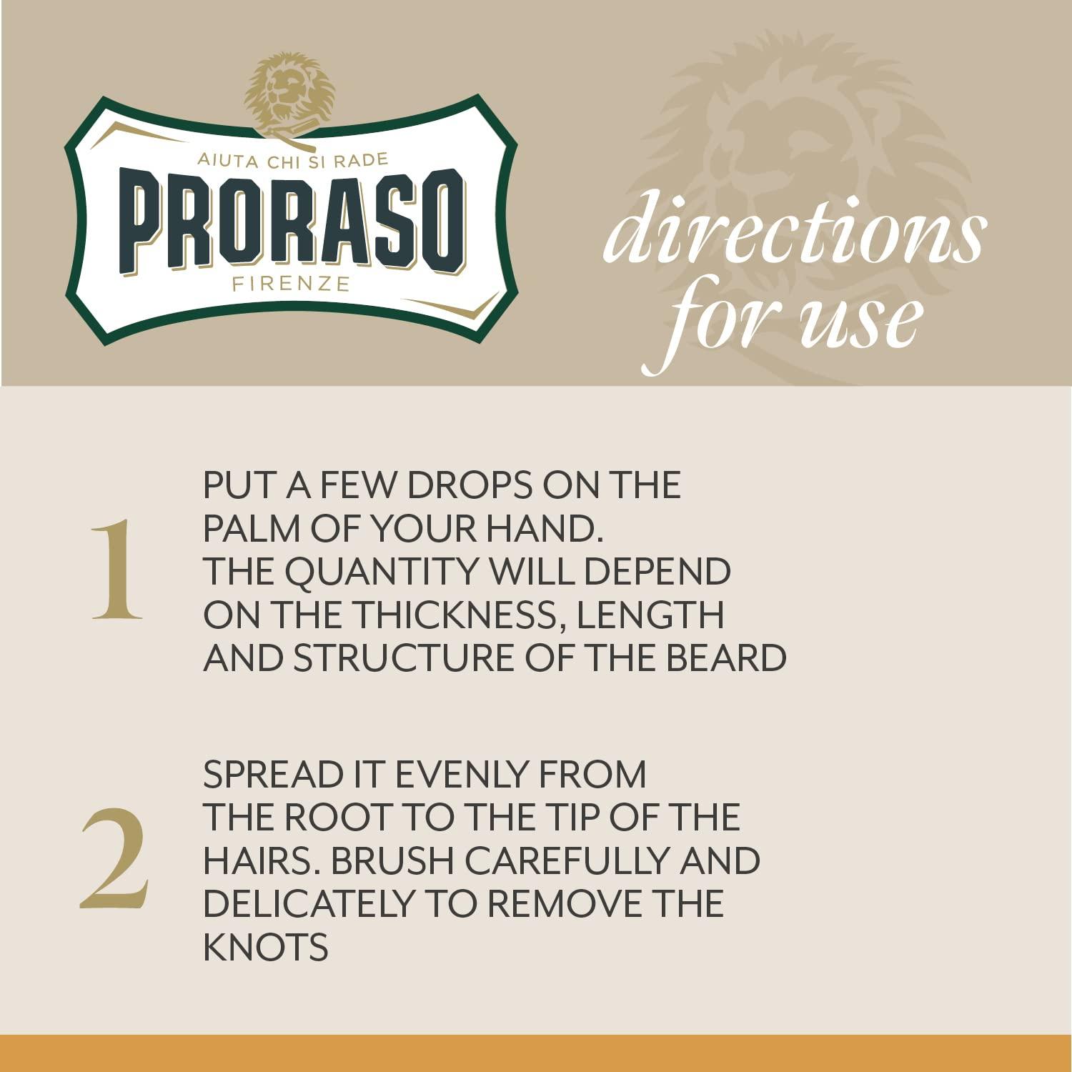 Proraso Proraso Beard Oil, Smooth and Protect, 1.0 fl oz (30 ml)
