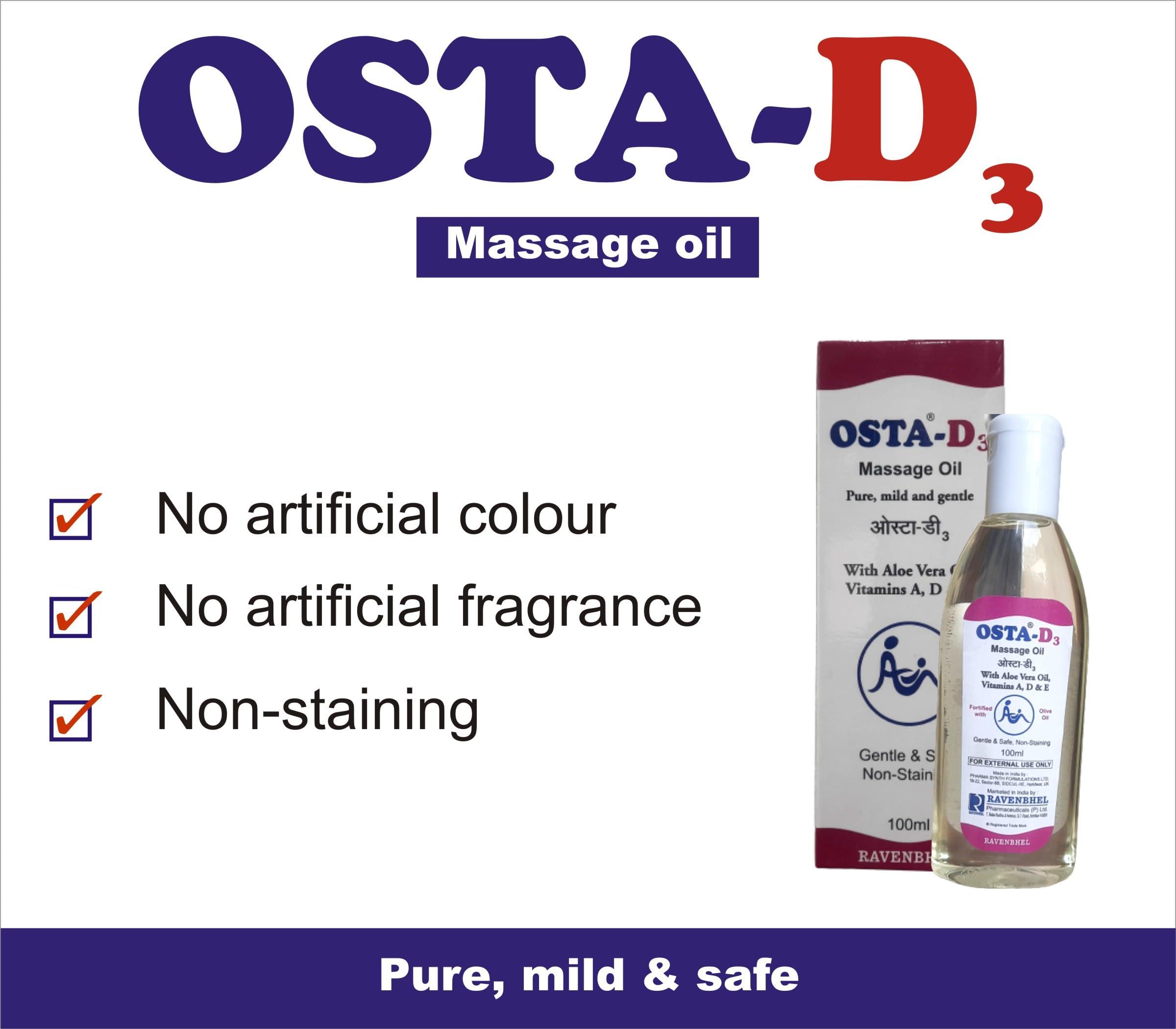 OSTA-D3 OSTA-D3 Family Massage Oil 300 ml (Pack of 3)