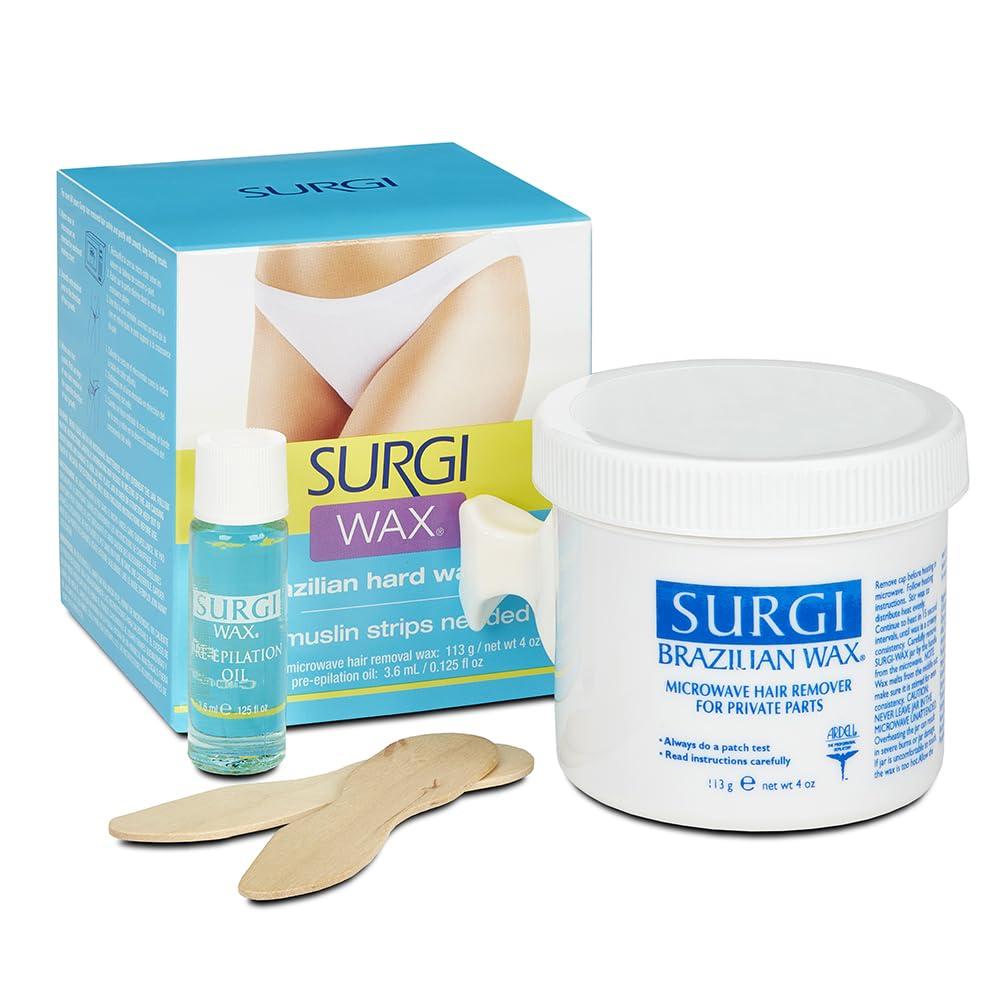 Surgiwax Surgi-wax Brazilian Waxing Kit For Private Parts, 4-Ounce Boxes