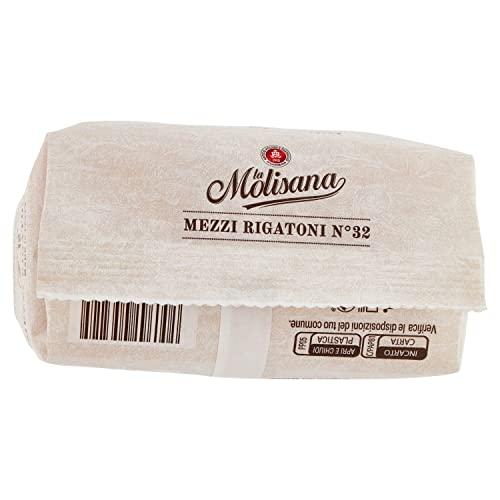 La Molisana La Molisana Mezzi Rigatoni N°32 Durum Wheat Semolina Pasta, 17.64 oz / 1.1 lbs / 500 g