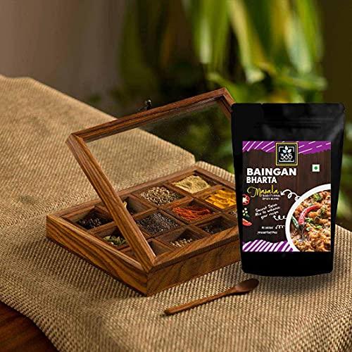 365 STORE TO DOOR 365 STORE TO DOOR Indian Spice - Baigan Bharta Masala, 250 gm | Homemade Powdered | for Healthy Cooking | Ready to use | All Seasonings Spices | Pure & Hygiene | Spice Mix – Pack of 1