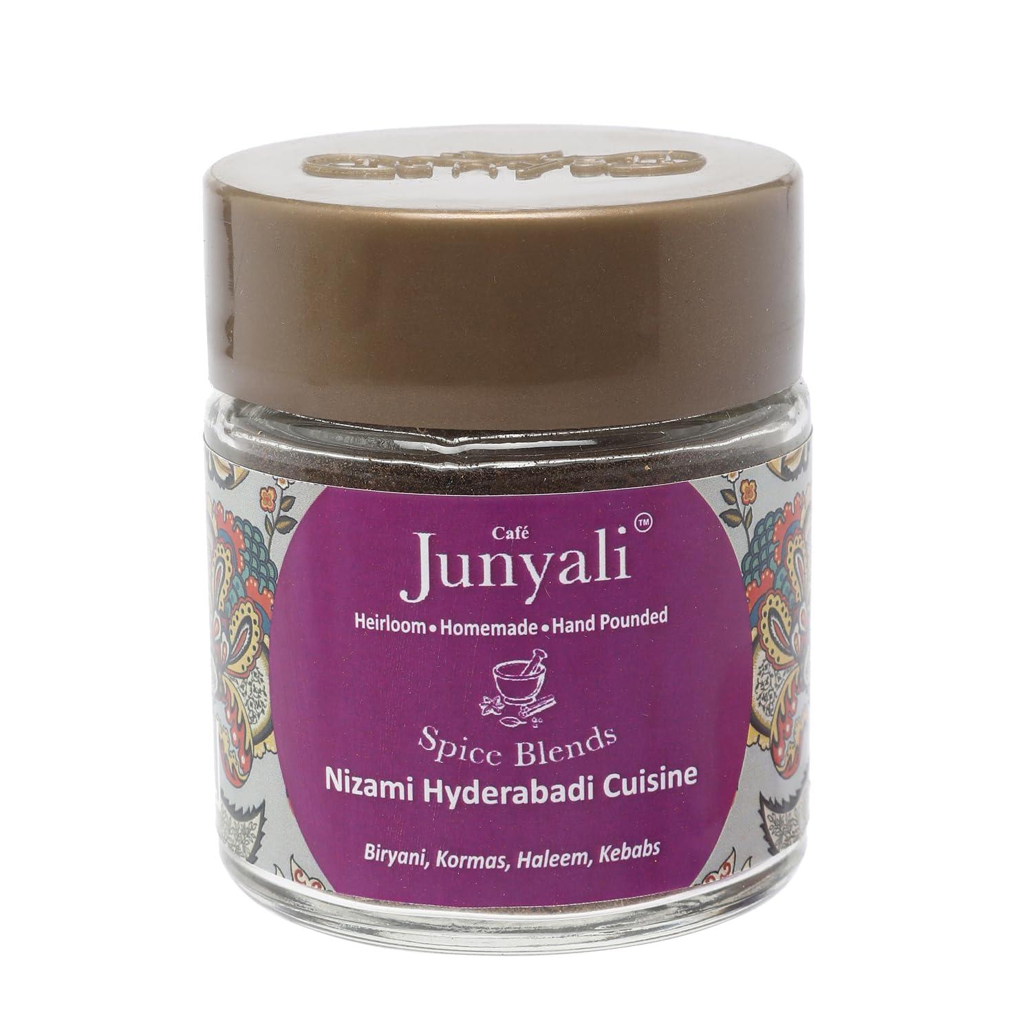 Cafe Junyali Cafe Junyali Nizami Spice Blend - (50g) Homemade Royal Household Spice Blends for Biryani, Kormas, Haleem, Kebabs - Pure Natural Organic & Hand-Pounded