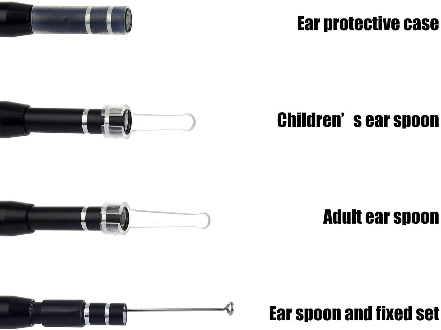 Tobo Tobo Ear Otoscope, USB Digital Waterproof HD Ear Scope Inspection Camera,3 in 1 USB Otoscope with 0.3 Mega Pixel 6 LEDs for Tablet Laptop PC Android Phone to Video Otoscope (USB-0.3-MP) TD-592IM