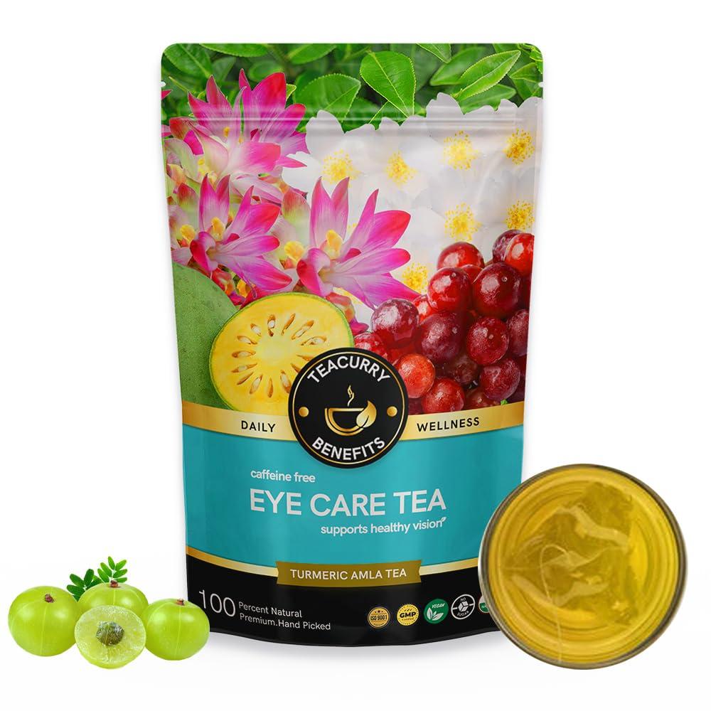 TEACURRY TEACURRY Eye Care Tea (2 Months Pack, 200 Grams Loose) - Helps with Eye Health, Vision, Eyesight - Eye Restore Herbal Tea