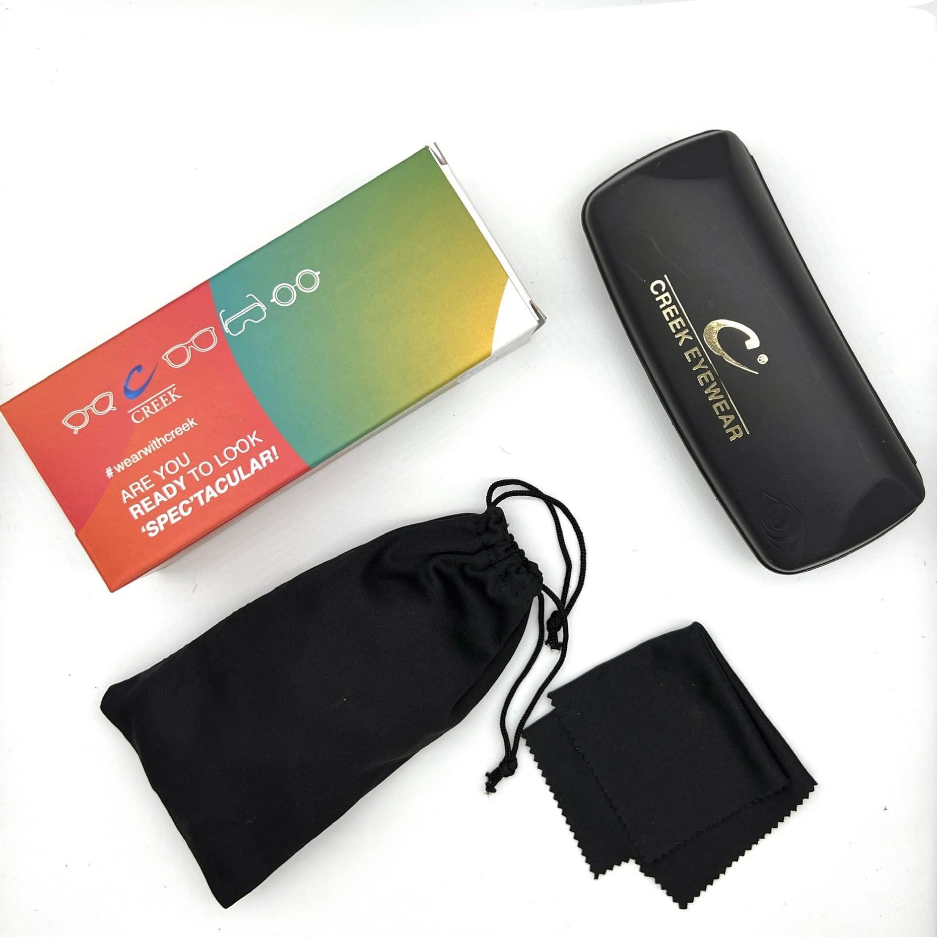 CREEK CREEK Blue Light Blocking Blue Cut Anti Glare Round Glasses Men and Women for Eye Protection from UV by Computer/Tablet/Laptop/Mobile