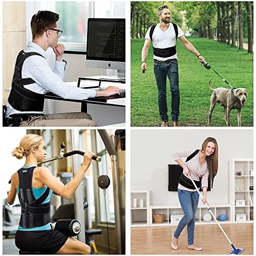 MORATER MORATER Neoprene_Blend Extreme Posture Corrector For Women&Men|Dual Metallic Plate At Back Brace Straightener Shoulder Upright Support Trainer For Body Correction&Neck Pain Relief-Free Size