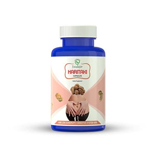 Jiwadaya Jiwadaya Haritaki Capsules (Extract 4:1) - Useful for Hairloss, Dandruff, Diestive System, etc (60 Capsules - 2 bottle)