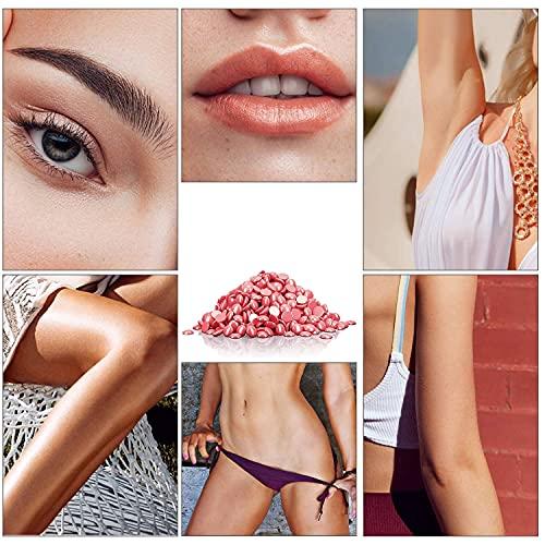 EQUVIA EQUVIA Wax Beans Hard Beans Stripless Wax Hard Wax Beans for Painless Hair Removal, Brazilian Waxing for Face, Eyebrow, Back, Chest, Bikini Areas, Legs At Home | Used Full Body | (1 kg)
