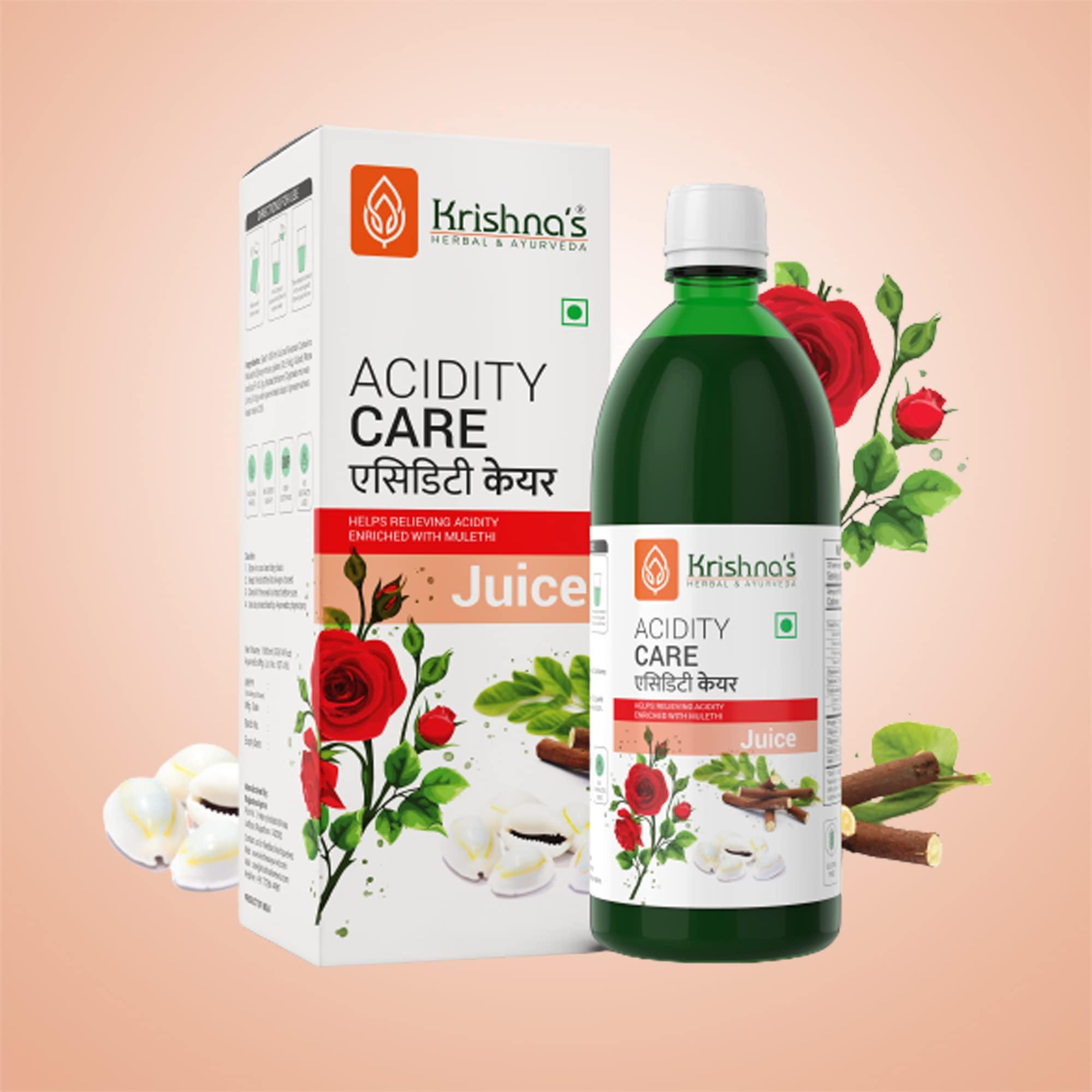 KRISHNA'S HERBAL & AYURVEDA KRISHNA\'S HERBAL & AYURVEDA Acidity Care Juice -1000 Ml(Pack Of 1) Provides Relief From Acidity & Bloating