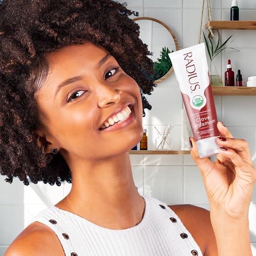 RADIUS RADIUS Organic Toothpaste, Clove Cardamom 3Oz by Radius Toothbrushes