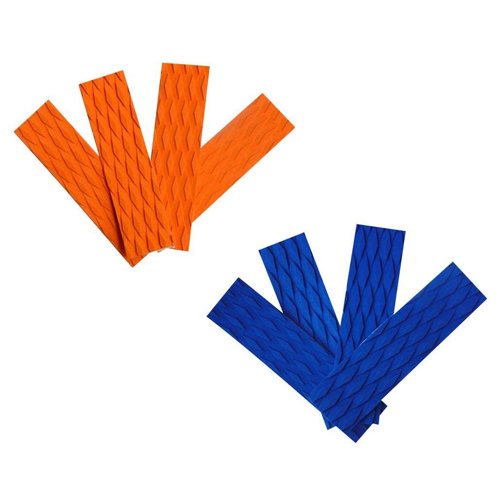 UJEAVETTE UJEAVETTE 4 Pieces EVA Skimboard Traction Pad Bar Grip Surfboard SUP Surfing Orange