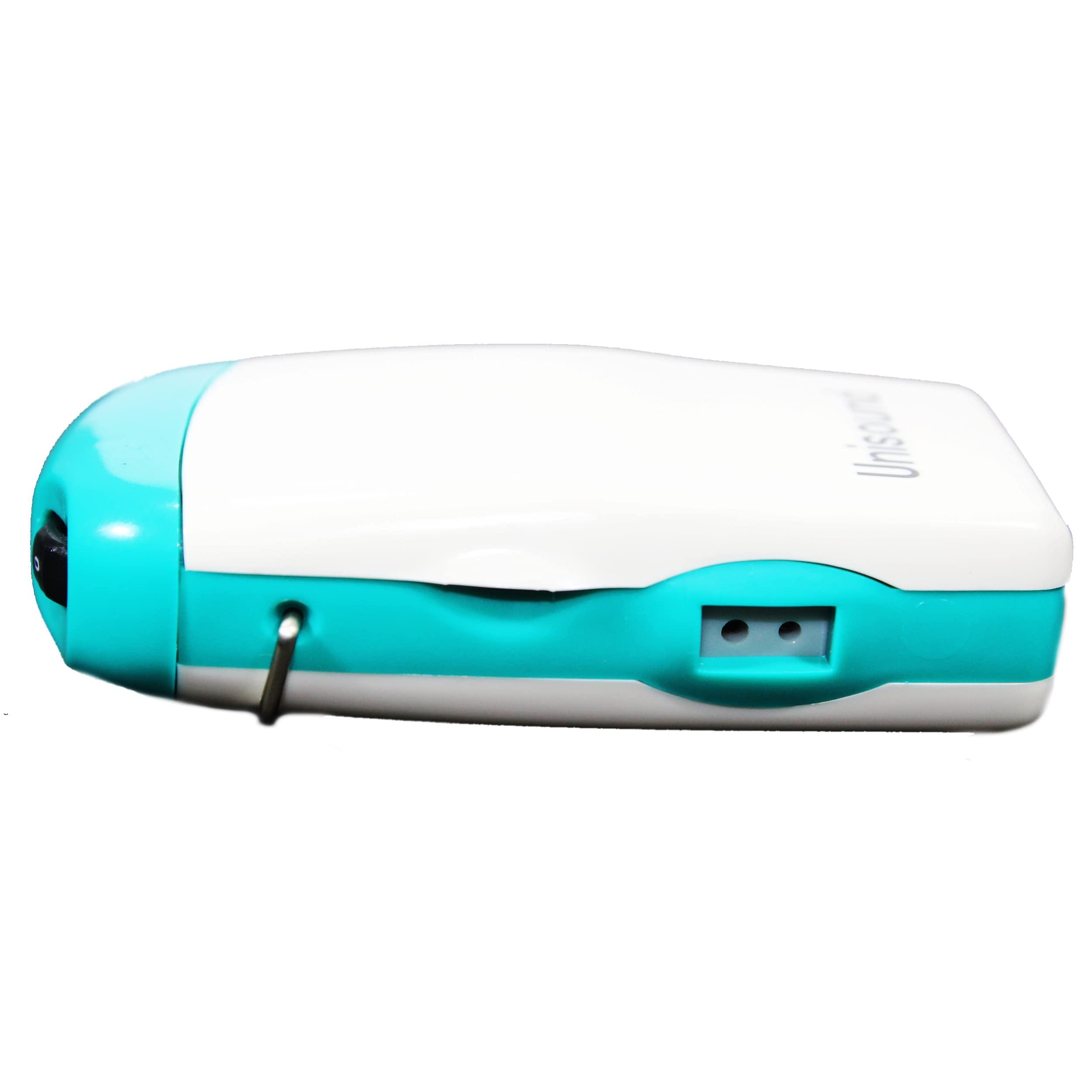 Dishan Dishan Unisound German Made Hearing Aid Machine For Deaf 2 Pin Pocket Amplifier With Warranty Listening Device For Old Age, White