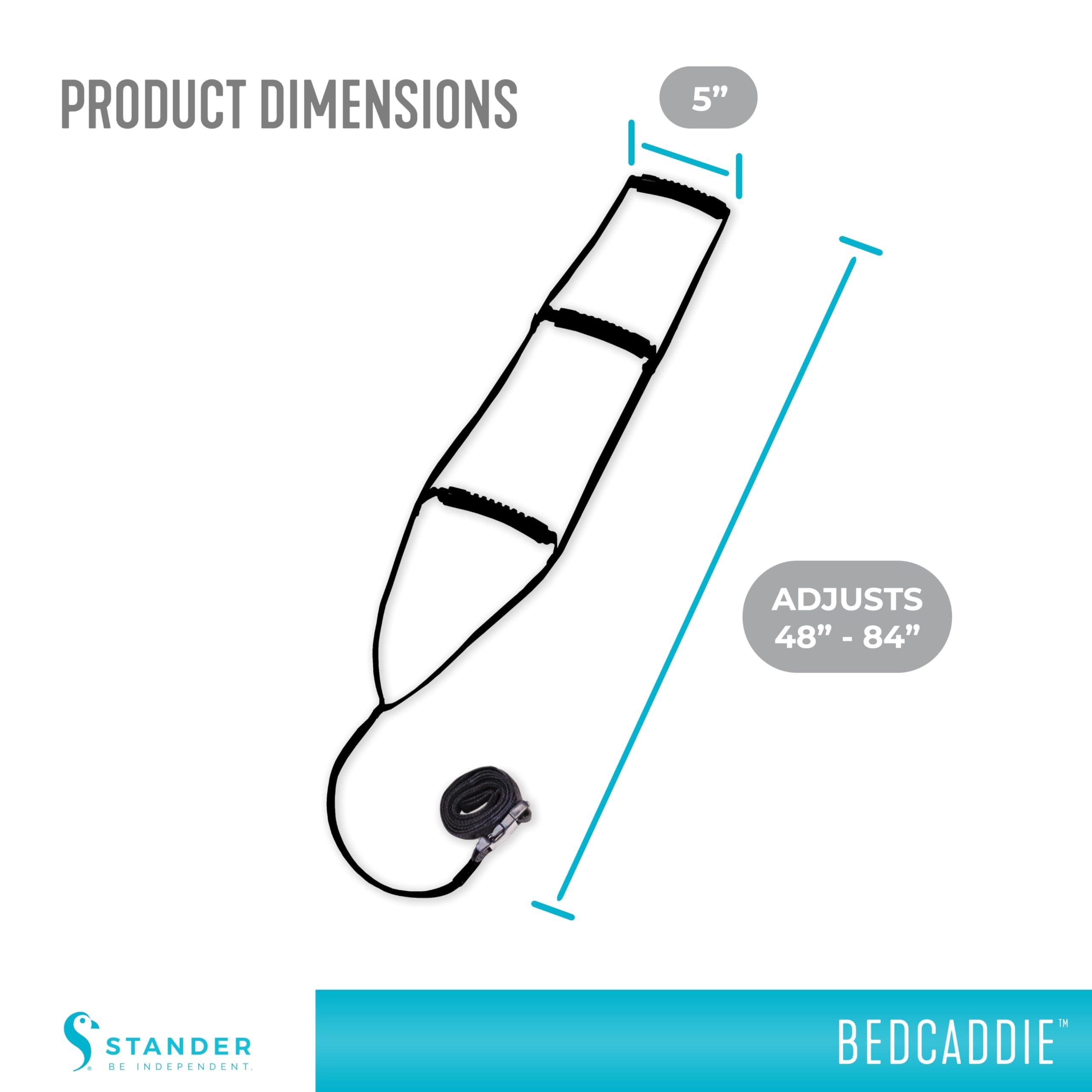 Stander Stander BedCaddie, Bed Ladder Assist Handle, Sit Up Helper with Adjustable Length for Elderly, Handicapped, and Injured