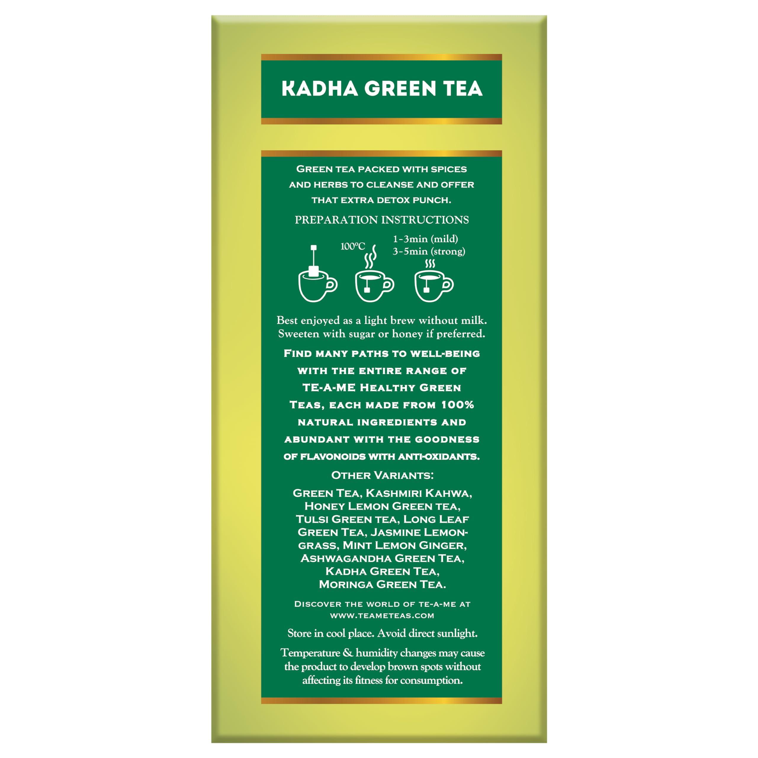 TE-A-ME TE-A-ME Detox Kadha Green Tea Bags 25 pcs | Green Tea | Green Tea Bags