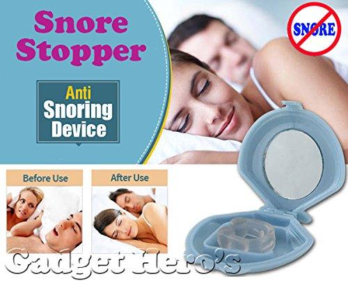 Gadget Hero's Gadget Hero's Snore Stopper, Anti Snore Silicone Nose Clip with Carry Case.