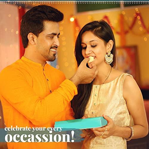 R’SWEETERY R’Sweetery Rajwadi Penda Sweet | Traditional Mithai for Gifting Purpose | Indian Sweets | Indian Mithai Gift Pack | Sweets Gift Pack For Any Occasion - 250g