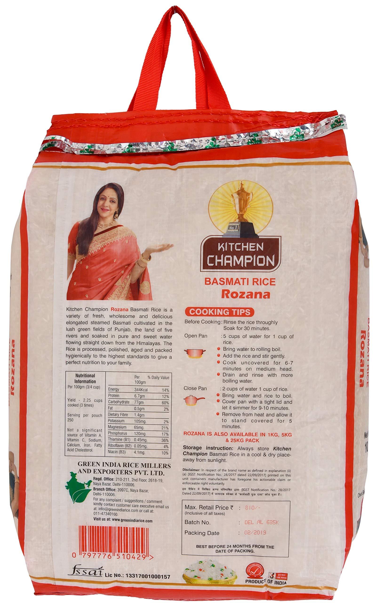 Kitchen Champion Kitchen Champion Rozana Basmati Rice 10kg