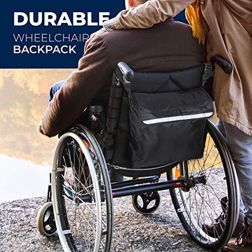 SUPVOX SUPVOX Wheelchair Pouch Wheelchair Bag Waterproof Large Wheelchair Accessories Bags to Hang on Back and Wheelchair Backpack Storage Bag