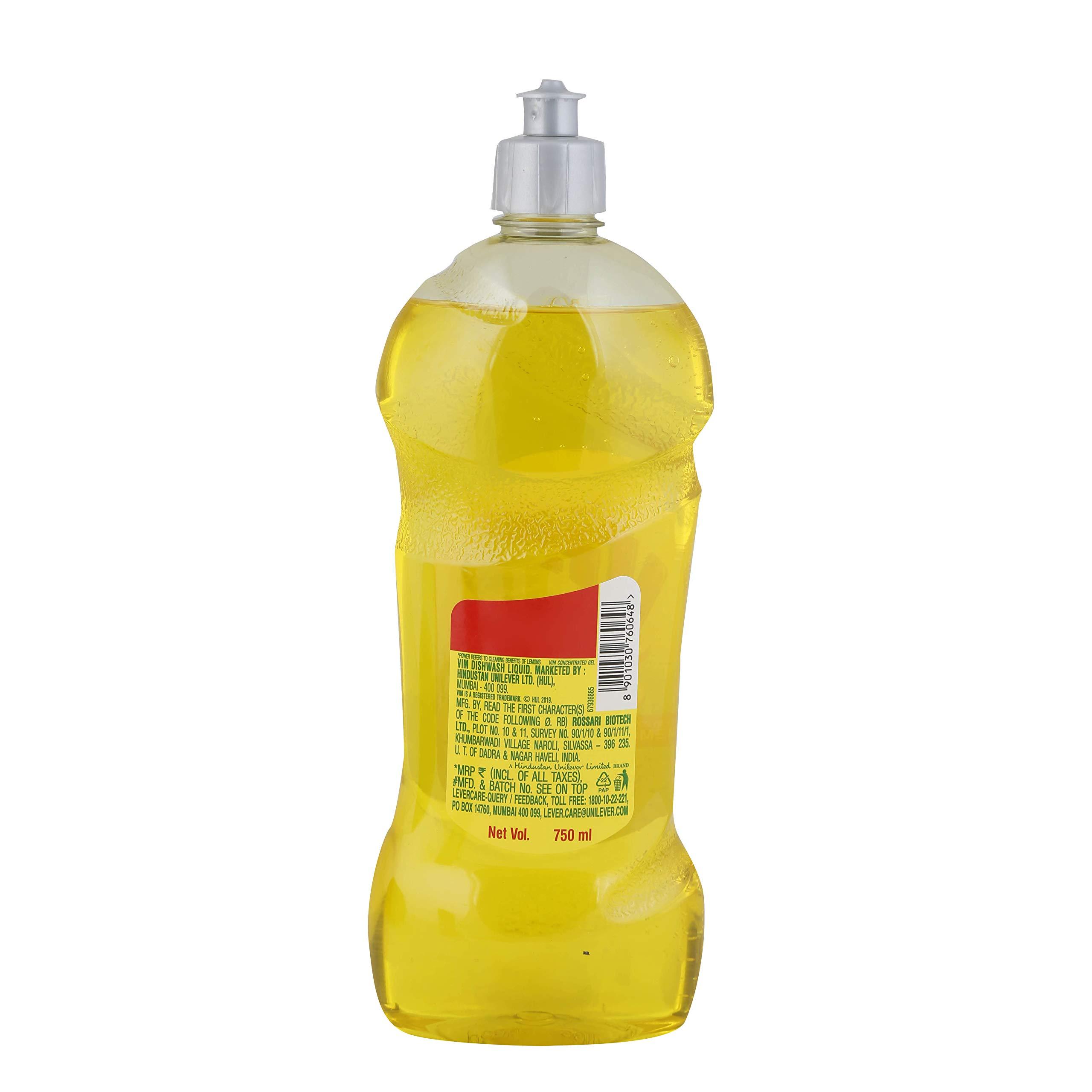 VIM Vim Dishwash Liquid - 750 ml (Lemon)
