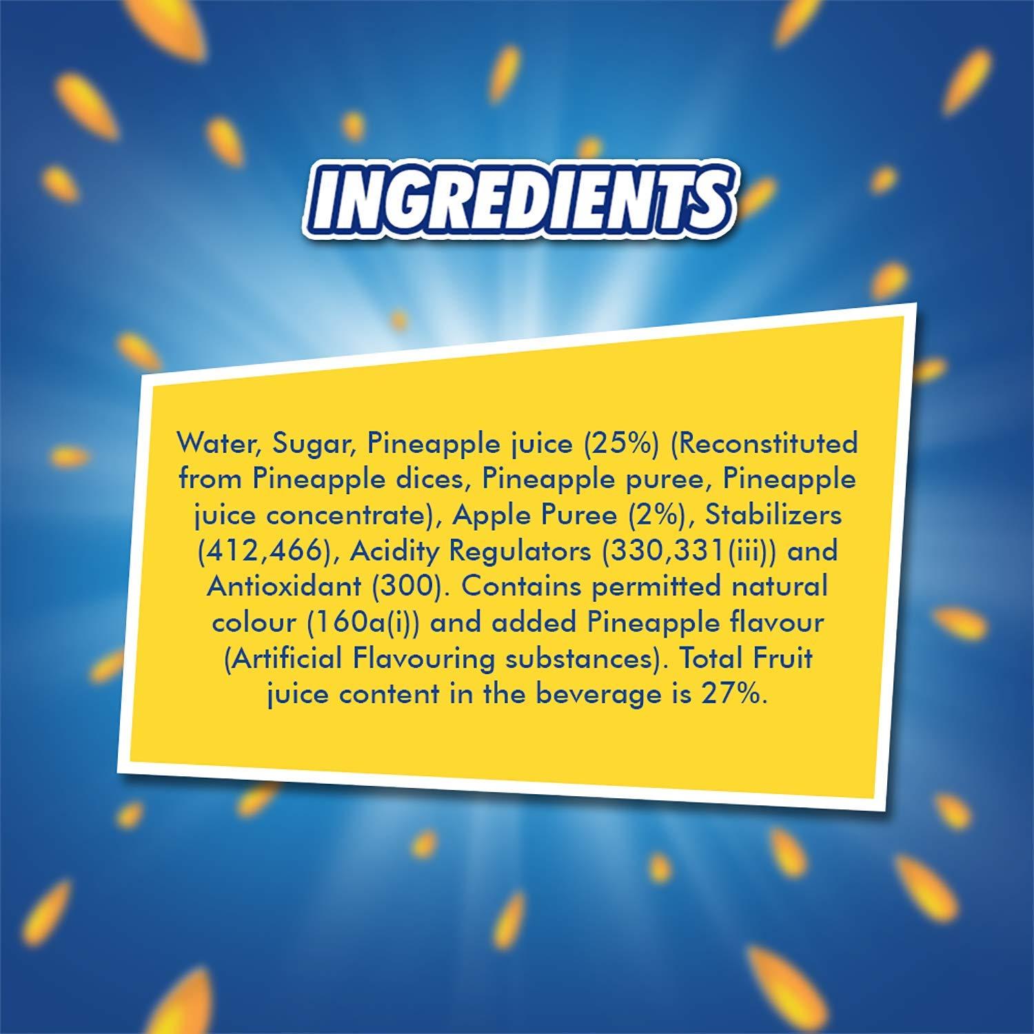 Rani Rani Float - Pineapple - Can - Pack of 6 X 180 Ml, Vegetarian