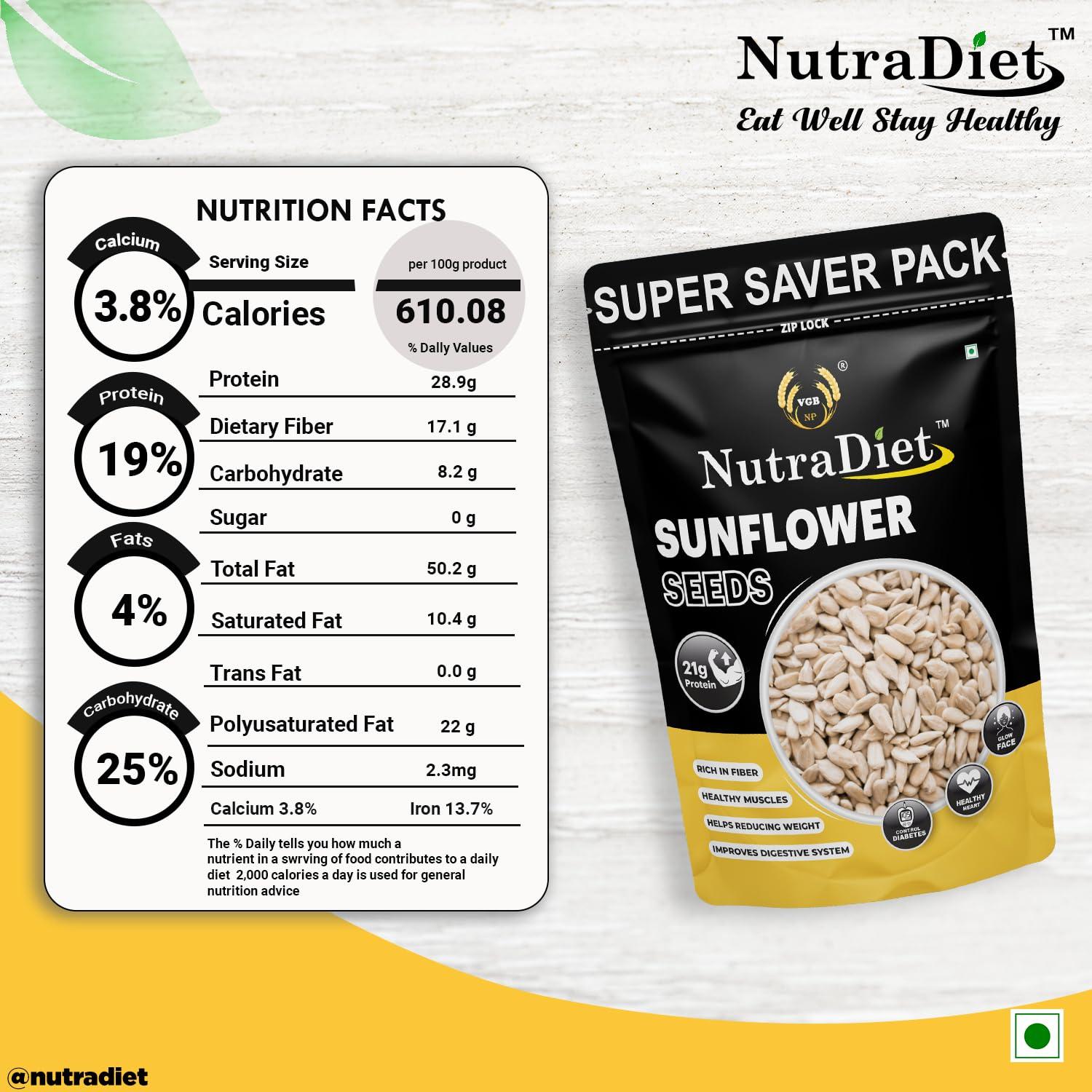 VGBNP VGBNP 100% Natural & Original Sunflower seeds (surajmukhi beej) Pure Unroasted surajmukhi seeds, (heliopsis seeds/semechki seeds/suryakanthi ke bij) Healty & immunity builder Sun flower seeds- 500g