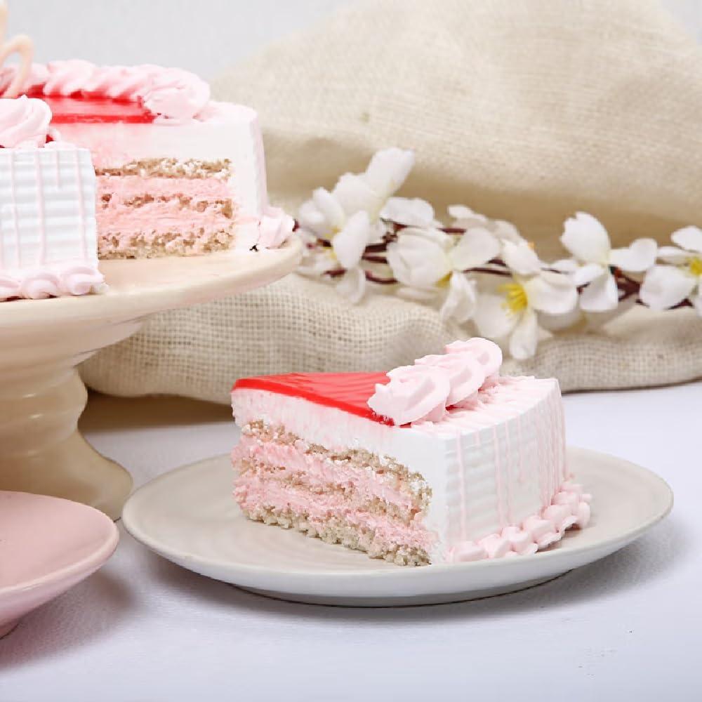 Floweraura FlowerAura Strawberry Delicious Cake Gift's For Birthday, Anniversery, Valentine's Day, Mother's Day, Party (1.0kg) (Same Day Delivery)