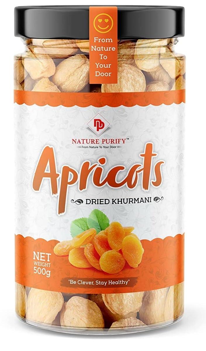 Nature Purify Nature Purify Premium Dried Apricot Dry Fruits, Soft Khumani (Apricot- 500 gram)