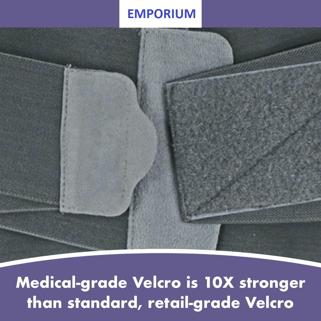 EMPORIUM EMPORIUM Lumbar Sacral Belt for Back Brace, Posture Corrector Therapy Belt for Lower Back Pain Relief, Orthopedic Cushion Back Support for Man & Woman (110-120 cm) (2XL)