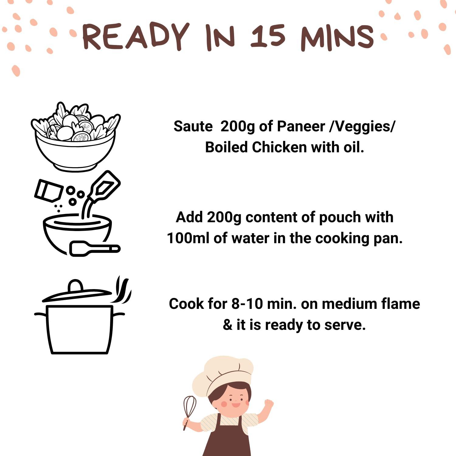 Neo Neo Yellow Gravy 1 Kg l Restaurant Style, Master Chef Choice Gravy I Concentrate - Add water to make Up to 2 kg of Gravy I Ready To Cook & Eat l Use as base for Paneer Zafrani, Aloo Mutter, Navrattan Korma, Shahi Paneer, Mutter Paneer, Chicken Cashew